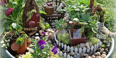 Fairy Garden Party Create A Mini Landscape With Plants Fairy Miniatur