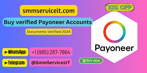 Primaire afbeelding van Top 3 Sites to Buy Verified Payoneer Accounts