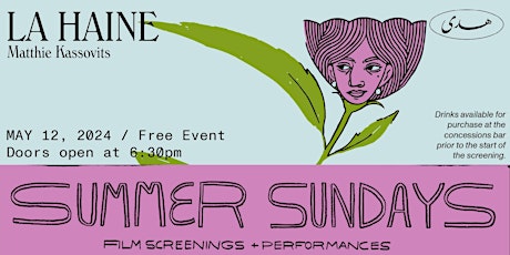 Summer Sundays @ Huda / La Haine Film Screening