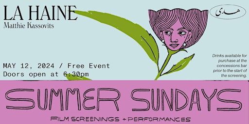 Summer Sundays @ Huda / La Haine Film Screening