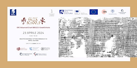 Convegno di medio termine ERC Advanced Grant 885222-GreekSchools