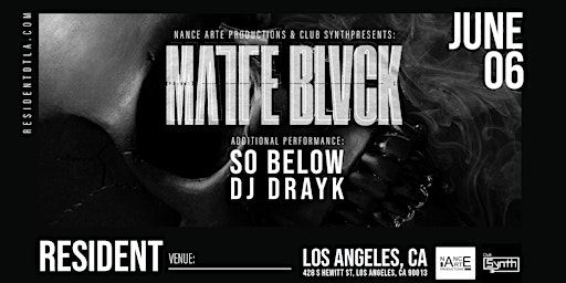 Matte Blvck with So Below + DJ Drayk & 7th Stranger primary image