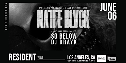 Immagine principale di Matte Blvck with So Below & DJ Drayk 