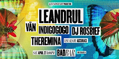 Imagen principal de BE BEAUTIFUL: Live Electronic Music at Bad Bar on APRIL 27