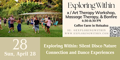 Imagen principal de Exploring Within Silent Disco x Art Therapy, Massage Therapy, & Bonfire