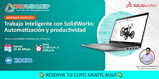 Imagen principal de Trabajo inteligente con SolidWorks: Automatización y productividad