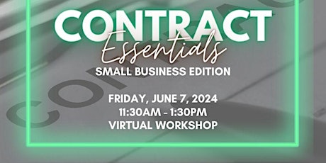 Imagem principal do evento Contract Essentials: Small Business Edition