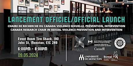 Lancement/Launch : Chaire de recherche du Canada sur la violence sexuelle