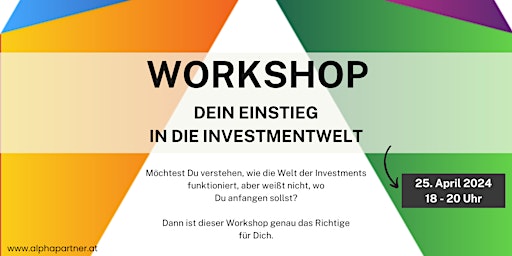 Workshop: Einstieg in die Investmentwelt primary image