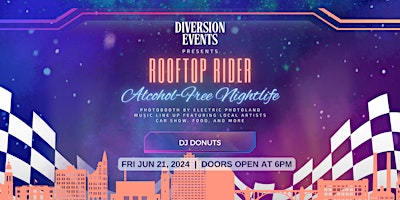 Immagine principale di Rooftop Rider - Alcohol-Free Rootop Party by Diversion Events 