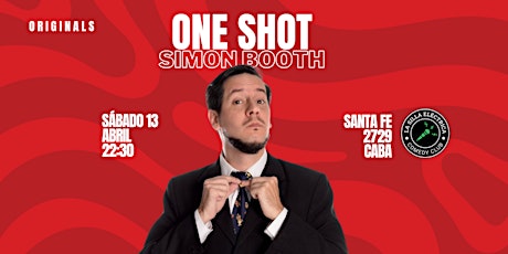 Imagen principal de ONE SHOT | SIMON BOOTH | STAND UP