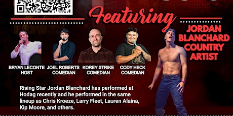 4/20 The Blast Off Featuring Country Artist Jordan Blanchard & Comedians