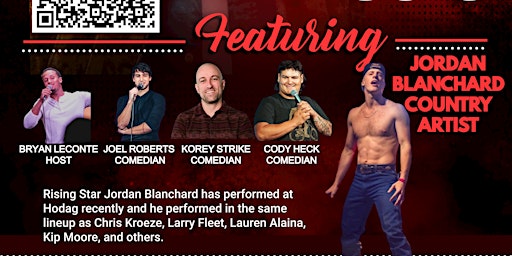 Imagen principal de 4/20 The Blast Off Featuring Country Artist Jordan Blanchard & Comedians