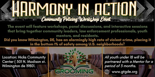 Harmony In Action "Public Safety Workshop Event" primary image
