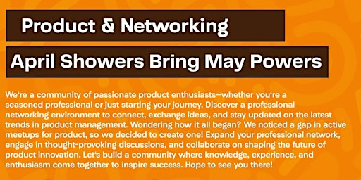 Image principale de Product Hub NYC: April Showers Bring May Powers