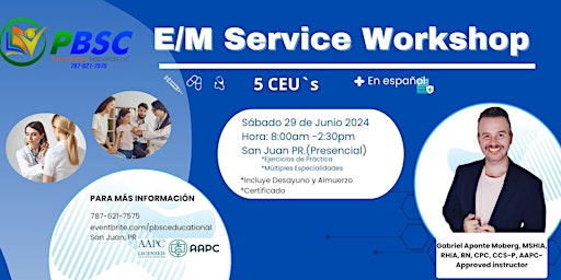 E/M Service Workshop (Español) (5 CEU`s) primary image