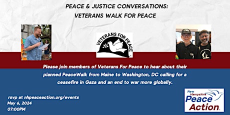 Peace & Justice Conversations: Veterans Walk for Peace