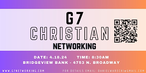 Imagem principal do evento G7 Christian Networking Meeting