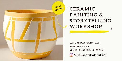 Immagine principale di Ceramic Pot Painting & Storytelling Workshop 