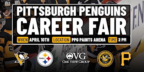 Immagine principale di SOLD OUT: Pittsburgh Penguins Career Fair Presented by TeamWork Online 