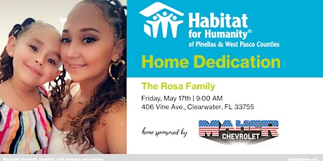 The Rosa Family Home Dedication