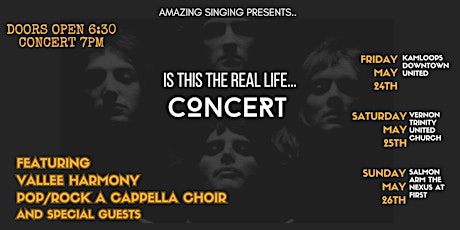 Is This the Real Life...A Cappella Pop/Rock Choir Concert Kamloops