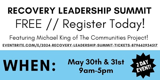 Image principale de 2024 Recovery Leadership Summit