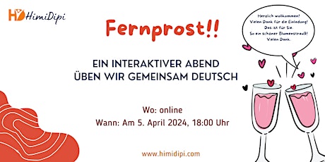 Fernprost - Weekly Workshop on Spoken German