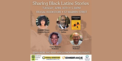"The Afro-Latino Memoir" by Trent Masiki - Author Event & Panel Discussion primary image