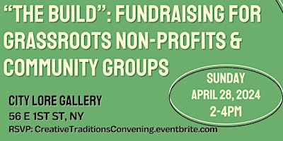 Hauptbild für “The Build”: Fundraising for Grassroots Non-Profits & Community Groups