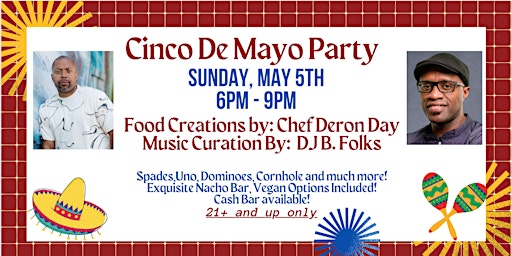 Image principale de Cinco De Mayo Fiesta & Game Night!