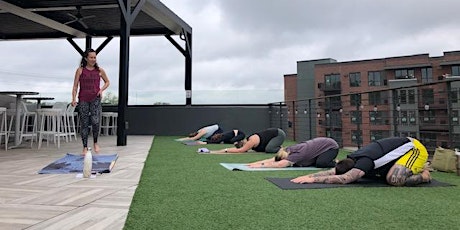 Yoga on the Rooftop at Hoppin’ GVL