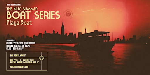 Primaire afbeelding van NYC Boat Series: Into the Playa Themed - 6/22