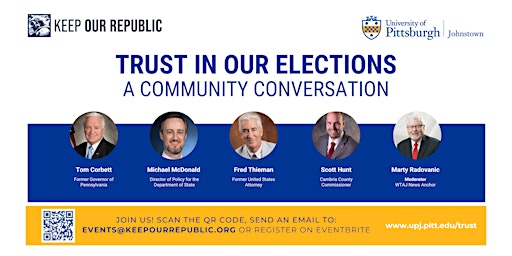 Hauptbild für TRUST IN OUR ELECTIONS: A Community Conversation