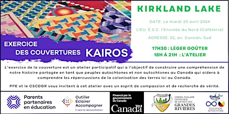 Exercice des couvertures KAIROS - Kirkland Lake