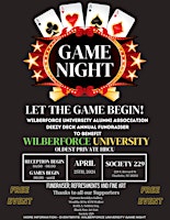 Primaire afbeelding van Wilberforce University Game Night Fundraiser