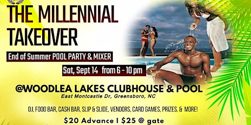 Imagen principal de The Millennial Takeover "End of Summer" Pool Party & Mixer