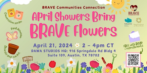 Image principale de BRAVE Communities Connection - April Showers Bring BRAVE Flowers