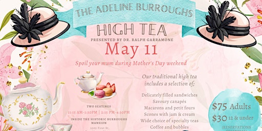 Imagem principal do evento The Adeline Burroughs- High Tea
