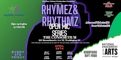 Imagem principal do evento RHYMEZ&RHYTHMZ OPEN MIC
