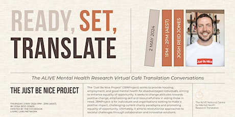 Image principale de The ALIVE Mental Health Research Virtual Café Translation Conversations #18