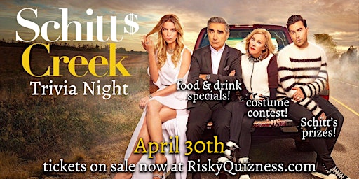 Imagem principal do evento Schitt's Creek Trivia Night!