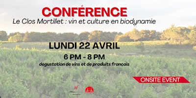 Image principale de CONFÉRENCE VIN ET CULTURE EN BIODYNAMIE en français