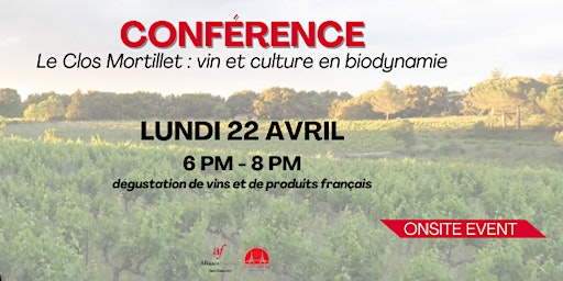 Hauptbild für CONFÉRENCE VIN ET CULTURE EN BIODYNAMIE en français