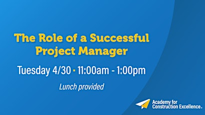 The Role of a Successful Project Manager