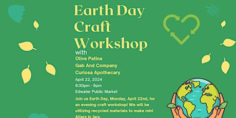 Earth Day Craft Workshop! Altars in Jars