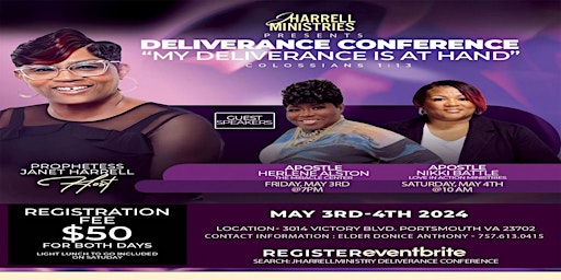 Primaire afbeelding van JHarrell Ministry Deliverance Conference