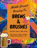 Imagem principal do evento Middle Ground Brewing Company's Brews &  Brushes