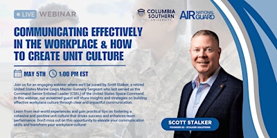 Immagine principale di Communicating Effectively  & Creating Workplace Culture with Scott Stalker 