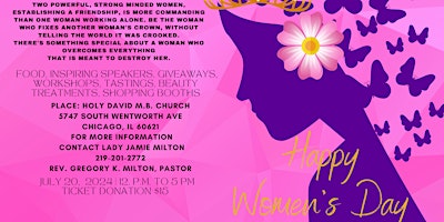 Hauptbild für Grace Temple M.B. Church Women’s Ministry Empowerment Expo